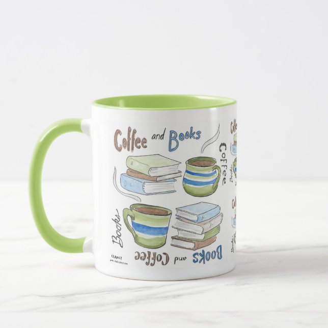 Taza Café y tazón de libros (Izquierda)