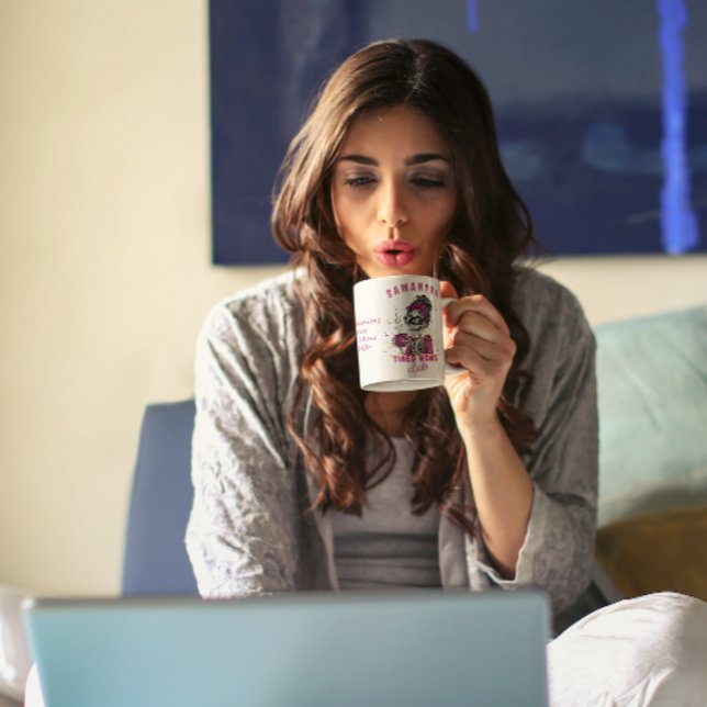 Taza Café Zombie personalizado cansado para mamá club (Subido por el creador)