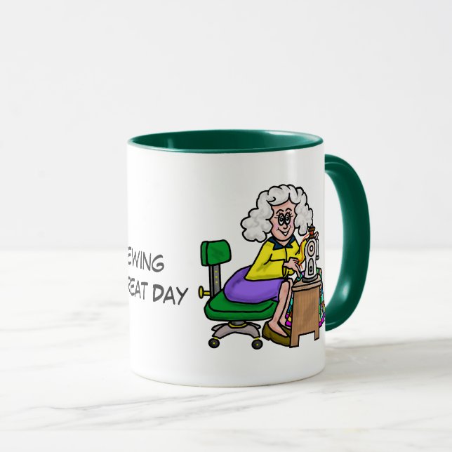 Taza Cafeína + Café de coser (Anverso derecho)
