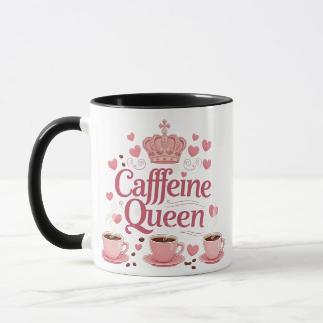 Taza Cafeína Queen-Stylish Combo Mug para los amantes d (Izquierda)
