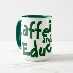 Taza Cafeinate y educa a profesores divertidos que dice