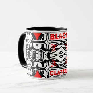 Taza Cafetería y cubiertos de Clatter Negro