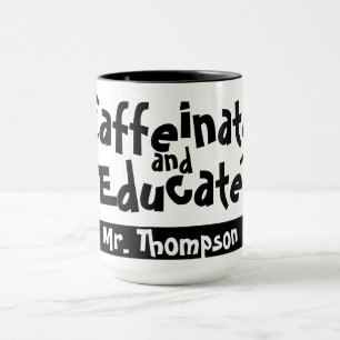 Taza Caffeinate y educa a divertidos profesores
