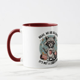 Taza Caffeine Chaos Raccoon Mug