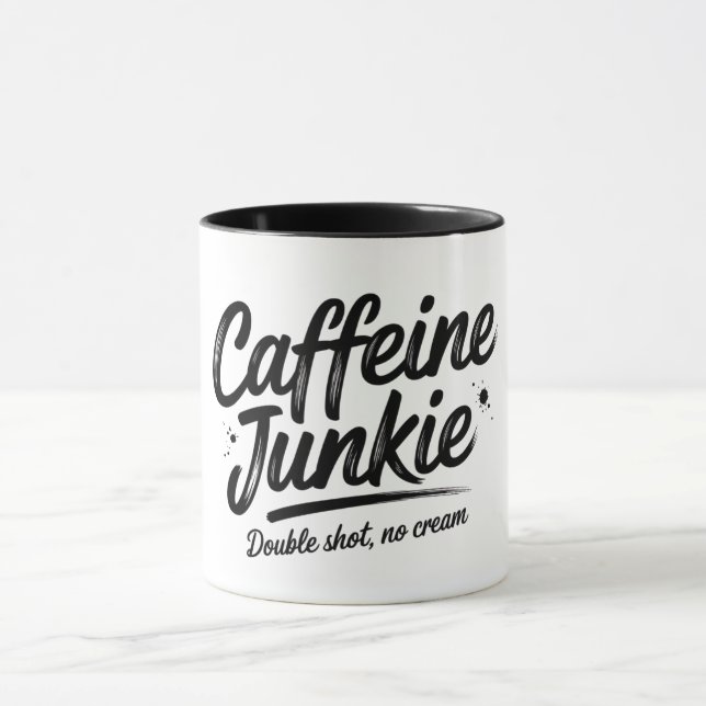 Taza Caffeine Junkie (Centro)