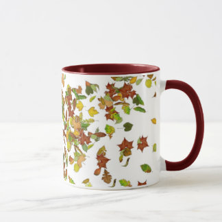 Taza CAÍDA / HOJAS DE OTOÑO,Blanco