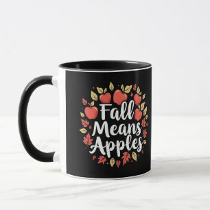 Taza Caída significa otoño en la temporada de cosecha d
