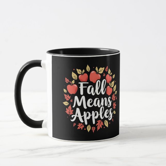 Taza Caída significa otoño en la temporada de cosecha d (Izquierda)
