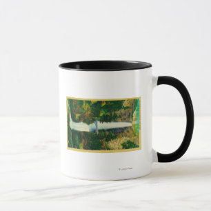 Taza Caídas de Multnomah y puente del pie de Benson