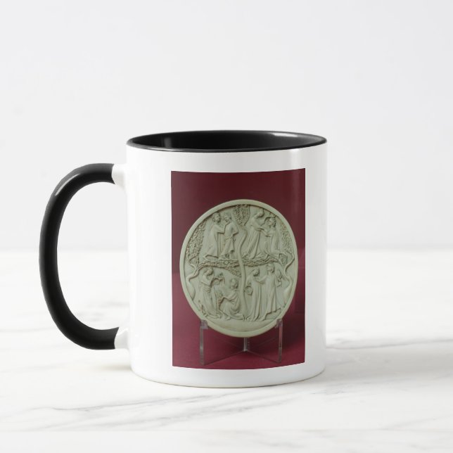 Taza Caja del espejo que representa las escenas (Izquierda)