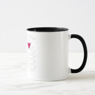 Taza Caja torácica y corazón