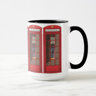 Taza Cajetín Rojo de Teléfono