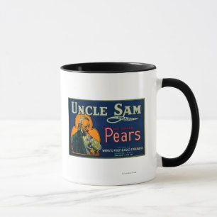 Taza Cajón LabelWapato, WA de la pera del tío Sam