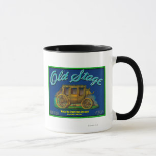Taza Cajón viejo LabelMedford de la pera de la etapa, O