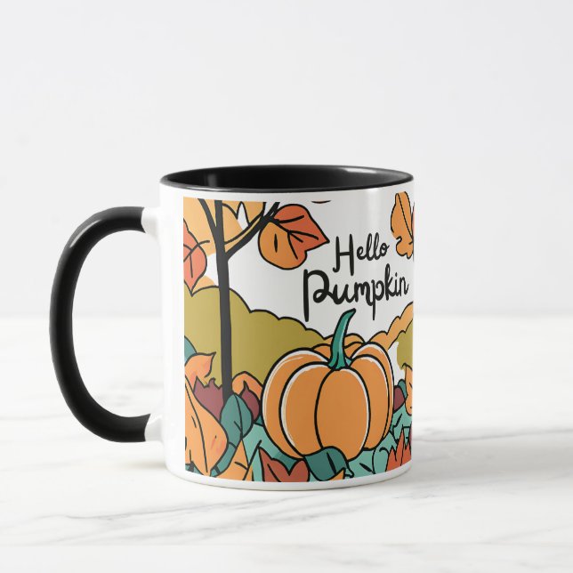 Taza Calabaza acuática : Celebra la caída con otoño (Izquierda)