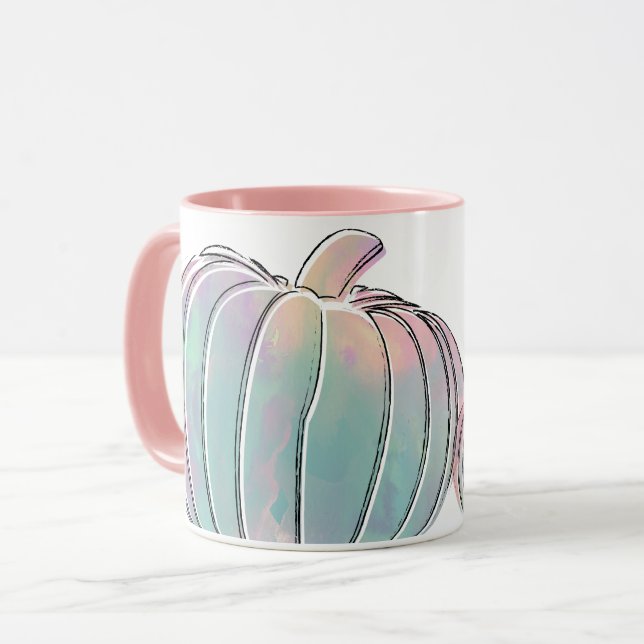 Taza Calabaza Cute Pastel (Anverso izquierdo)