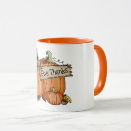 Taza Calabaza de Acción de Gracias Otoño