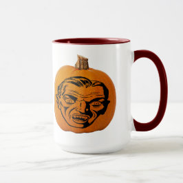 Taza Calabaza de Halloween de la cara del vampiro Jack
