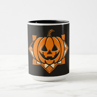 Taza Calabaza geométrica de Halloween