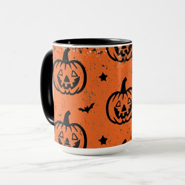 Taza Calabaza linda feliz Halloween (Anverso izquierdo)