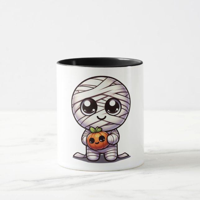 Taza Calabaza/momia de Halloween (Centro)