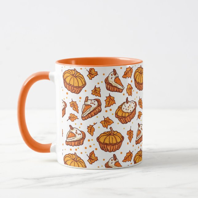 Taza Calabaza otoñal Tratamientos Café Mug (Izquierda)