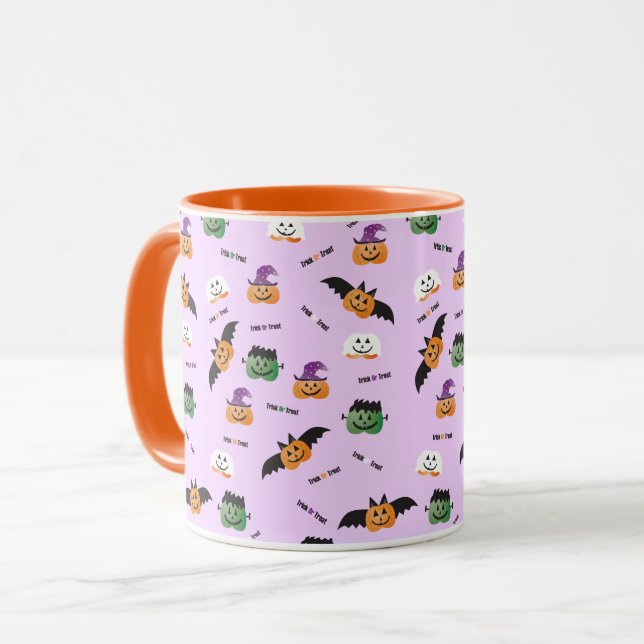 Taza Calabaza Trick O Trek Jack O Lantern Purple (Anverso izquierdo)