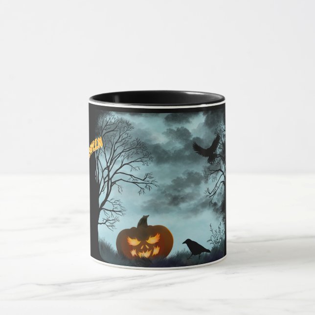Taza Calabaza y calabaza de Halloween (Centro)