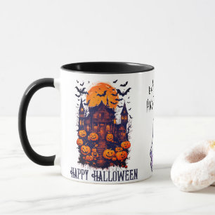 Taza Calabaza Y Fantasma De Casa Amarrada