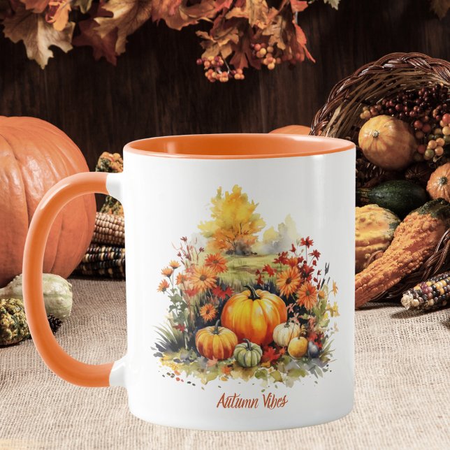 Taza Calabazas acuáticas con vibraciones otoñales (Subido por el creador)