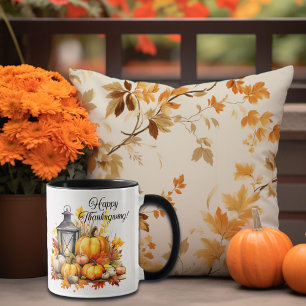 Taza Calabazas Arbol de arce Sale Lámpara Acción de Gra