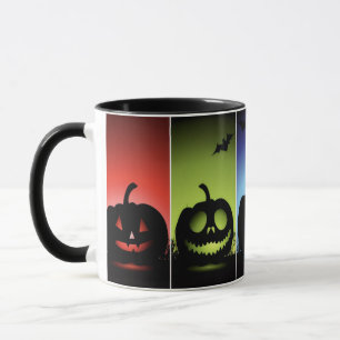 Taza Calabazas coloridas de Halloween