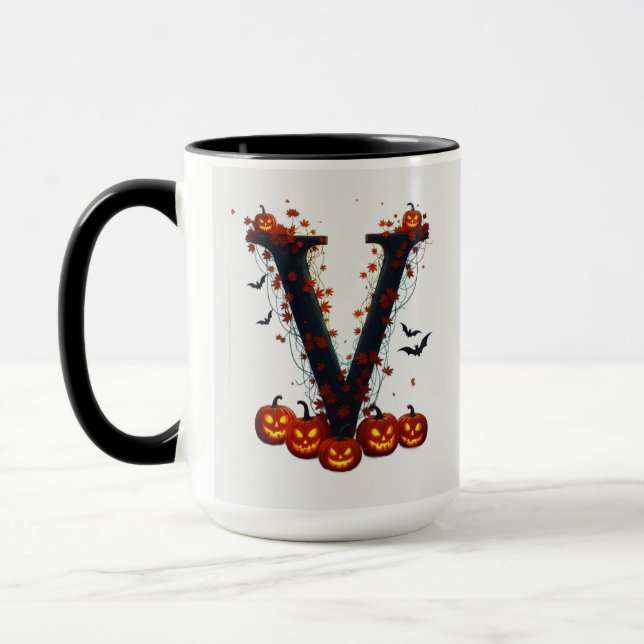 Taza Calabazas de V de Halloween (Izquierda)