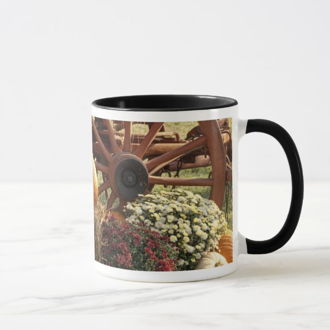 Taza Calabazas Otoño Y Pantalla De Mamá (Derecha)