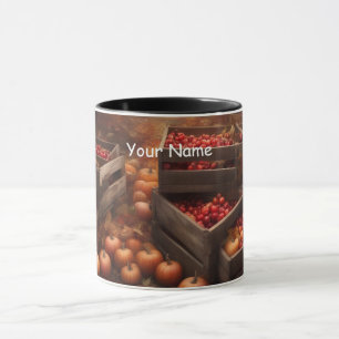 Taza Calabazas y manzanas personalizadas en cajas de ma