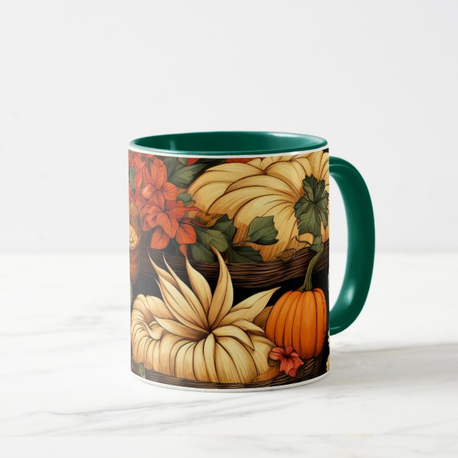 Taza Calabazas y más, otoño, (Anverso derecho)