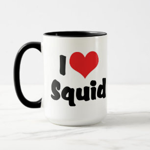 Taza Calamar Corazón de Amor