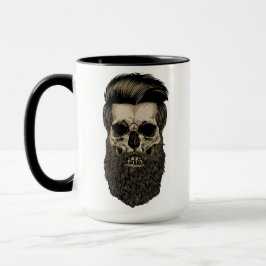 Taza Calavera con barba