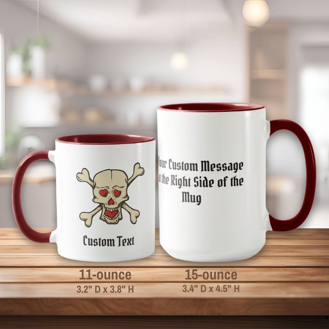 Taza Calavera con corazón (Subido por el creador)