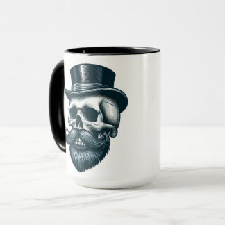 Taza Calavera con Sombrero Alto y Barba