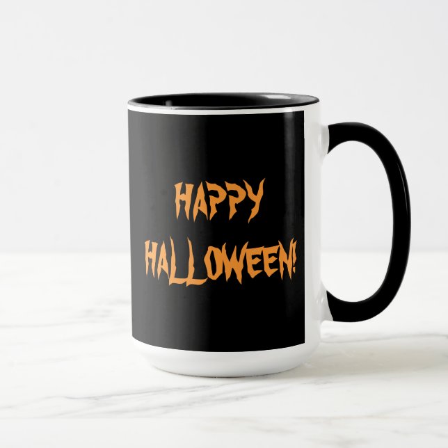 Taza Calavera de Halloween y calabaza (Derecha)