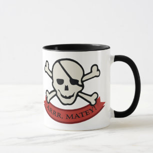 Taza Calavera - Mug de jengibre negro de 11 onzas