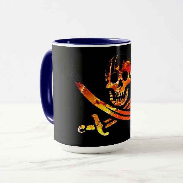 Taza Calavera pirata (Anverso izquierdo)