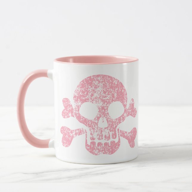 Taza Calavera rota y hongo cruzado (Izquierda)