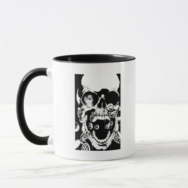 Taza Calavera y anillos (Izquierda)