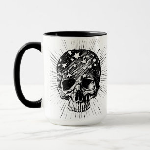 Taza Calavera y estrellas II