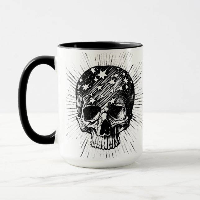 Taza Calavera y estrellas II (Izquierda)