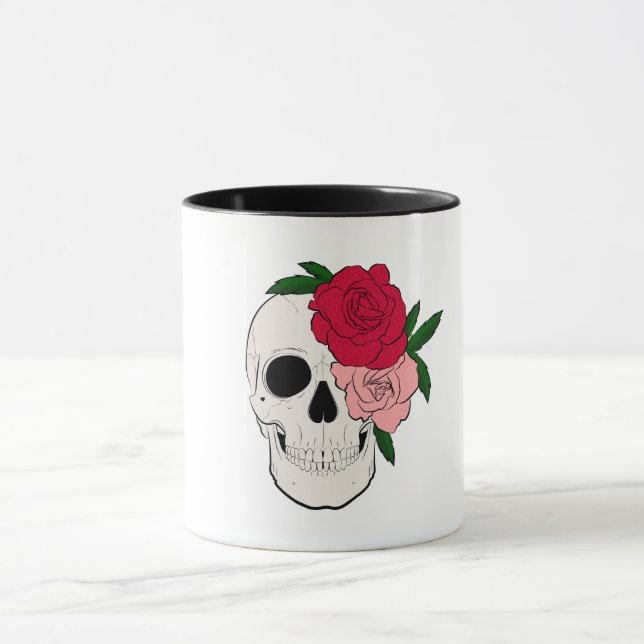 Taza Calavera y Rosas (Centro)
