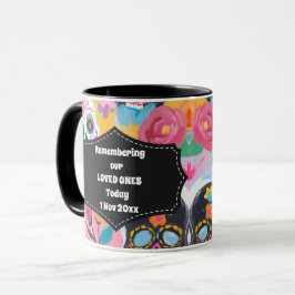 Taza Calaveras de azúcar de Dia de Muertos
