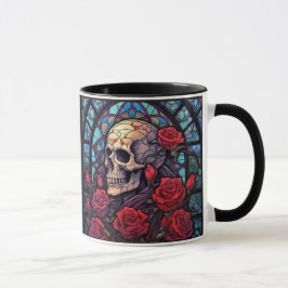 Taza Calaveras mirando hacia adentro del tazón del café